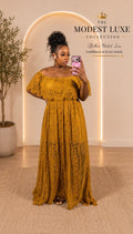 GOLDEN GRACE Lace Maxi