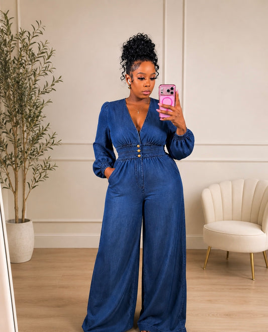 ✨ The Denim Dreams Jumpsuit